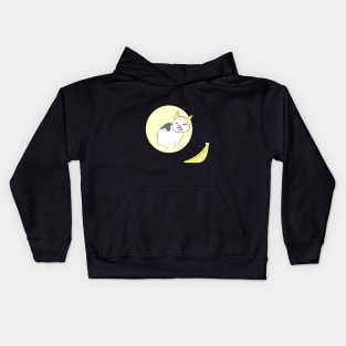 Smudge cat vs banana kitten meme Kids Hoodie